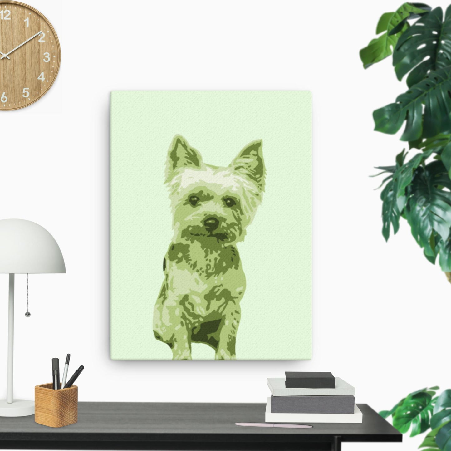 Yorkie on Canvas