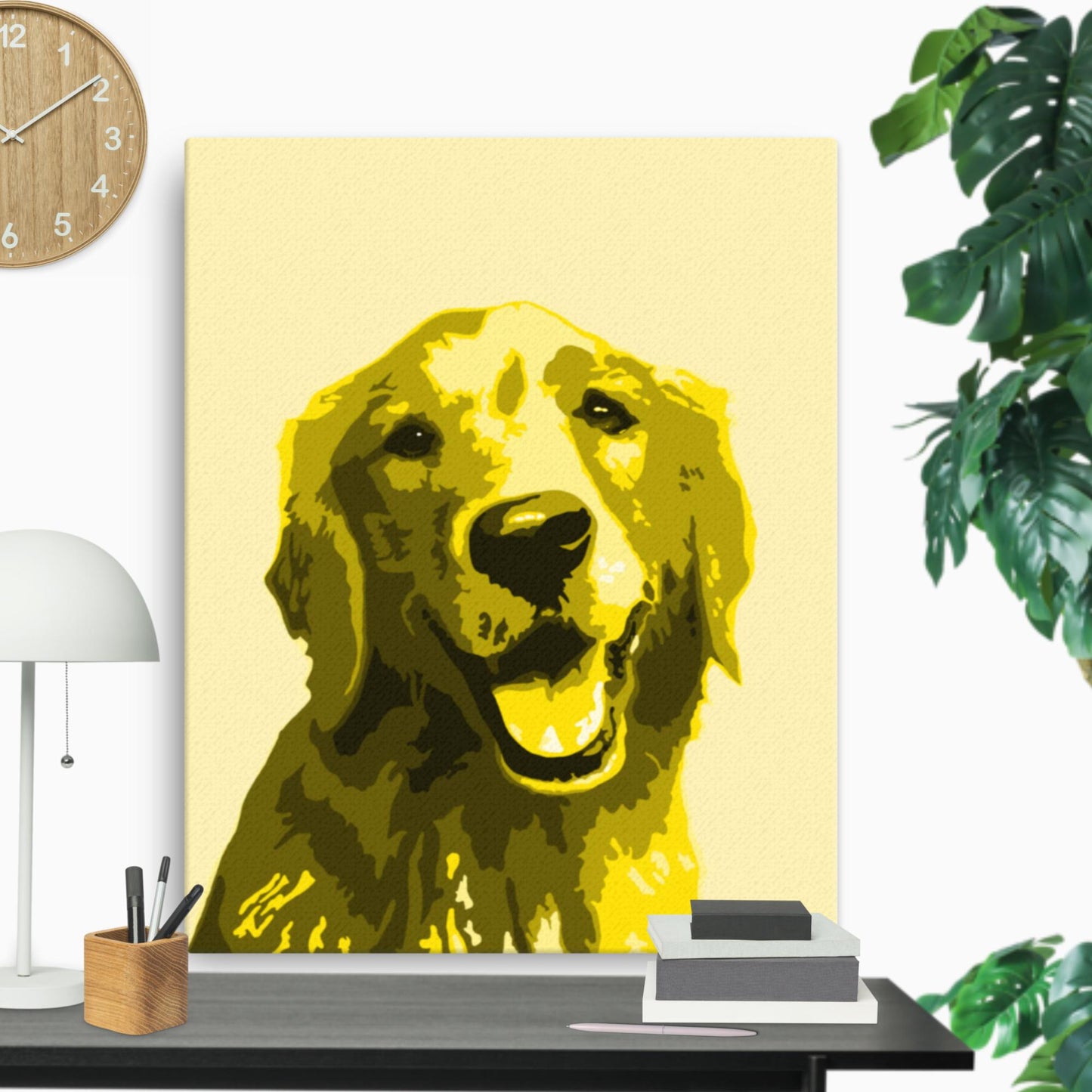 Golden Retriever on Canvas