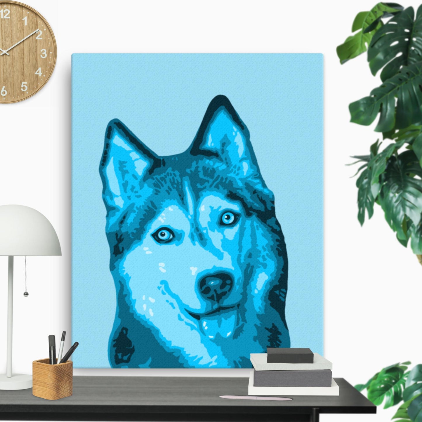 Husky on Canvas