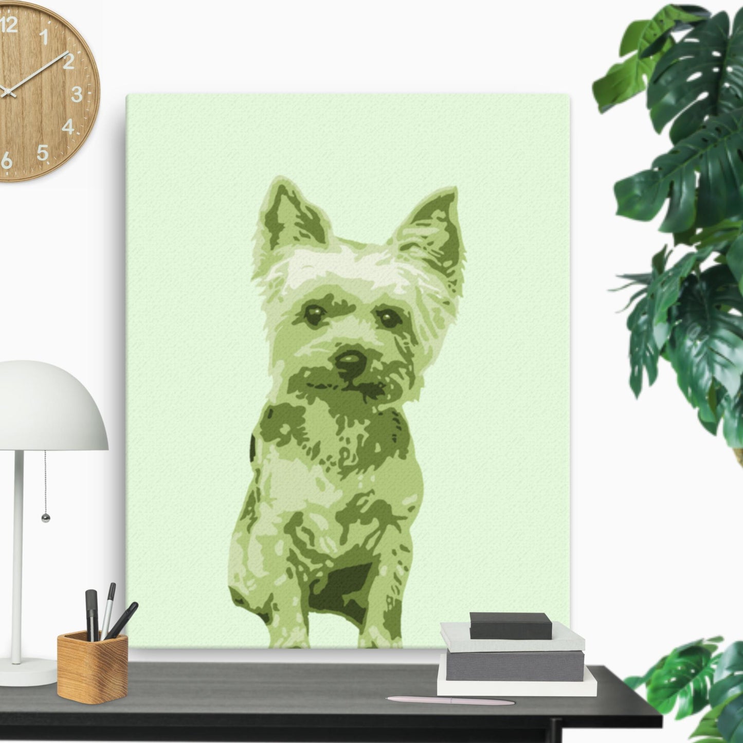 Yorkie on Canvas