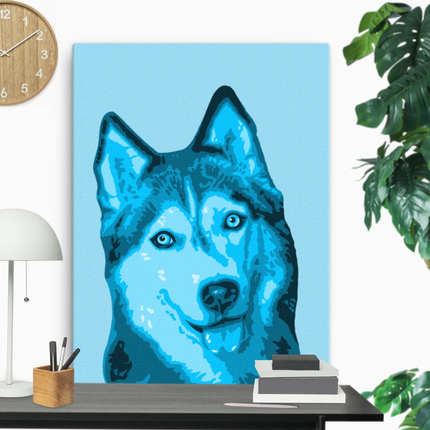 Husky on Canvas