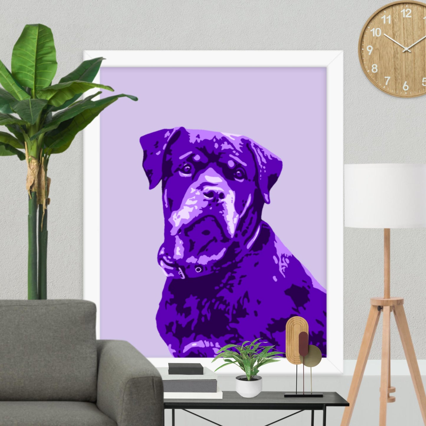 Framed Rottweiler Poster